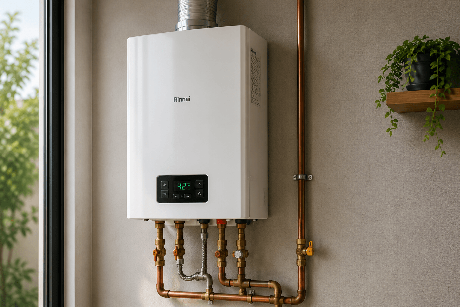 Aquecedor de passagem e instalação hidráulica